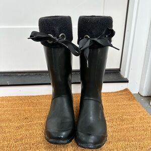 Black Bogs Women’s Rubber Waterproof Alex Solids Wool Insulated Winter Boot